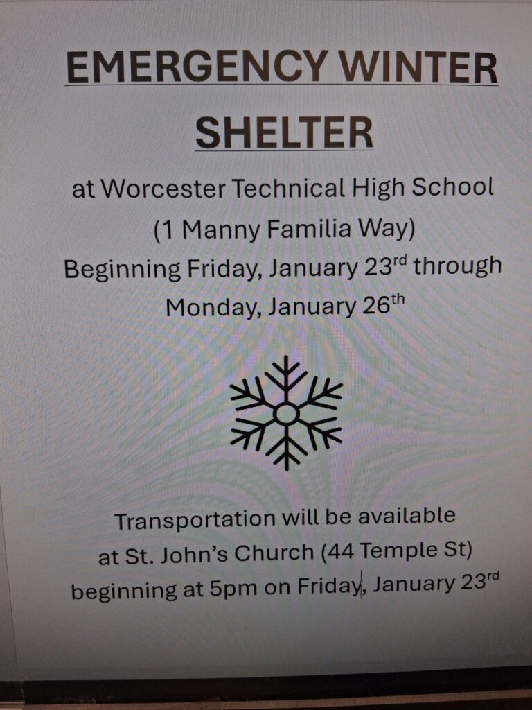 Winter shelter flyer